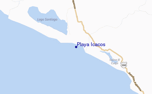 Playa Icacos location map