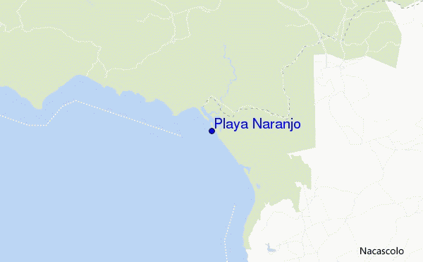 Playa Naranjo location map