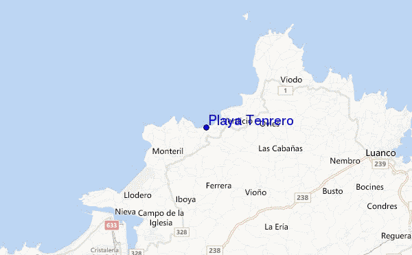 Playa Tenrero location map