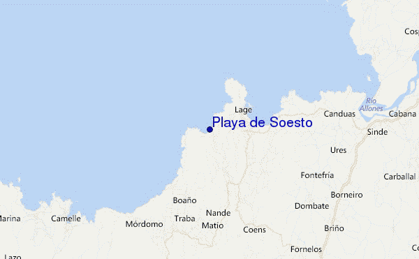 Playa de Soesto location map
