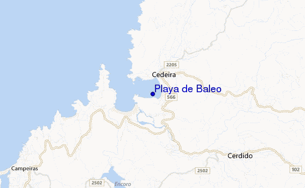 Playa de Baleo location map