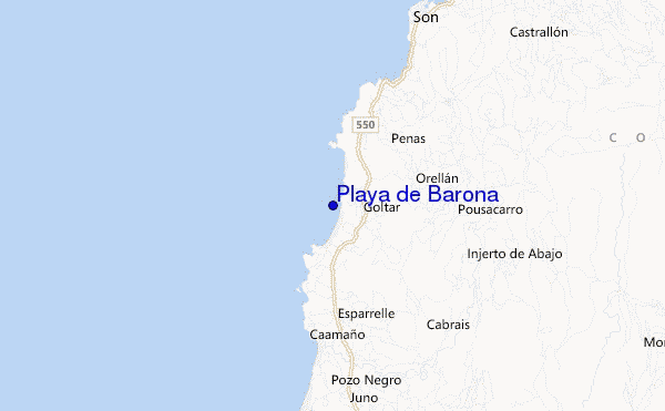 Playa de Barona location map