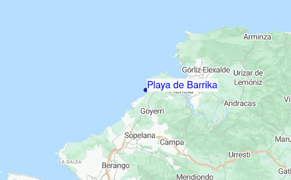 Playa de Barrika location map