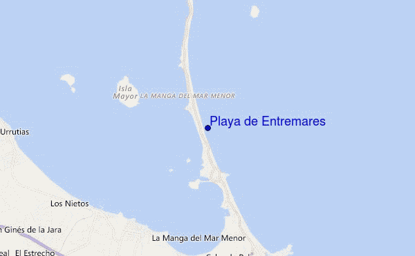 Playa de Entremares location map