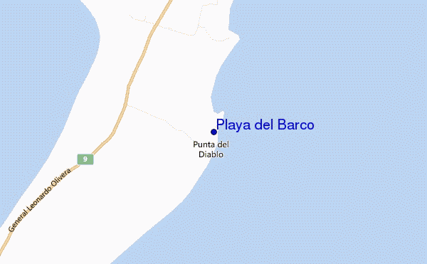 Playa del Barco location map