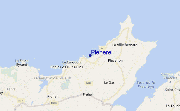 Pleherel location map