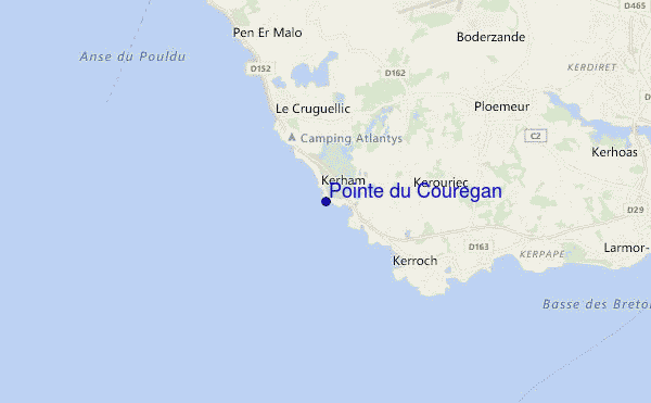 Pointe du Couregan location map
