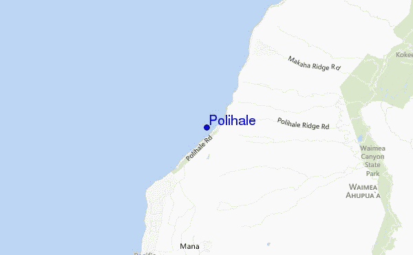 Polihale location map