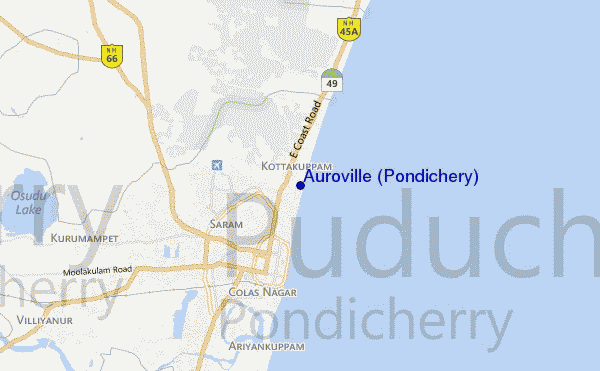 Auroville (Pondichery) location map