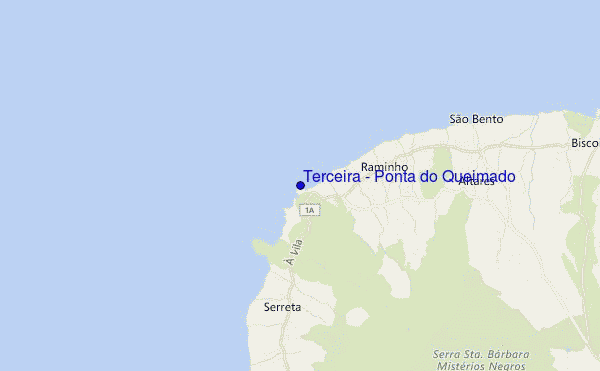 Terceira - Ponta do Queimado location map