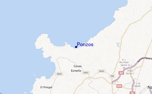 Ponzos location map