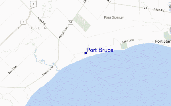 Port Bruce location map