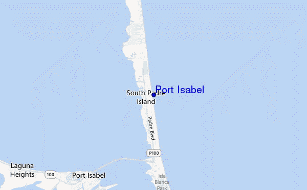 Port Isabel location map