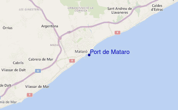 Port de Mataro location map