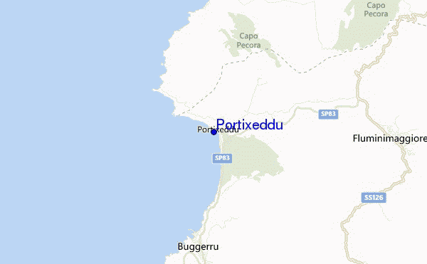 Portixeddu location map