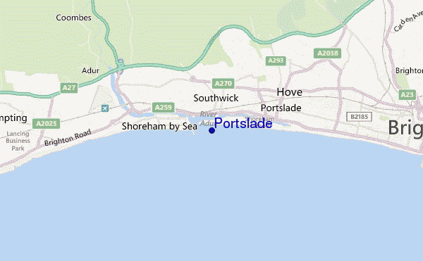 Portslade location map