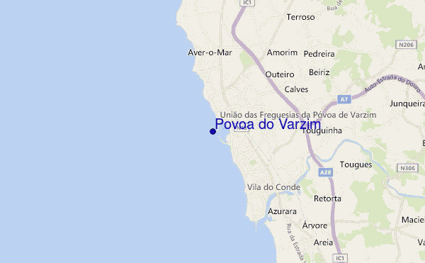 Povoa do Varzim location map