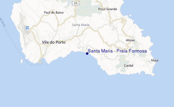 Santa Maria - Praia Formosa location map