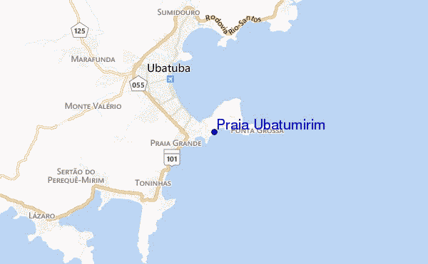 Praia Ubatumirim location map