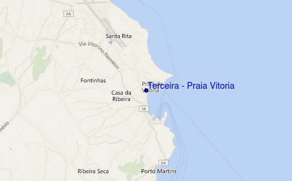 Terceira - Praia Vitoria location map