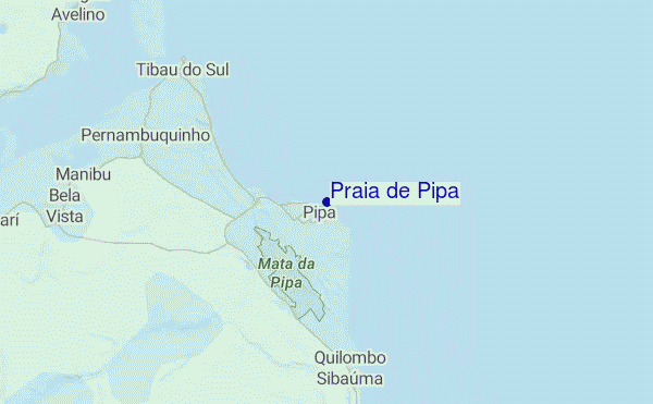 Praia de Pipa location map