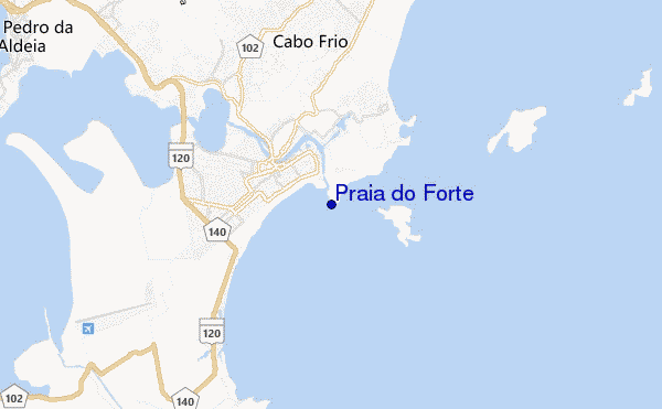 Praia do Forte location map