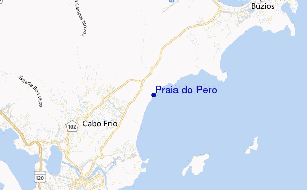 Praia do Pero location map