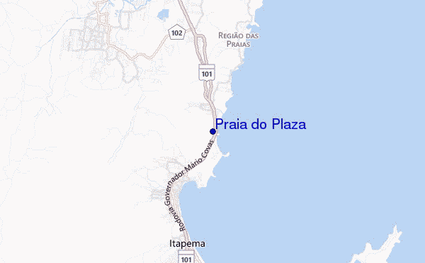 Praia do Plaza location map