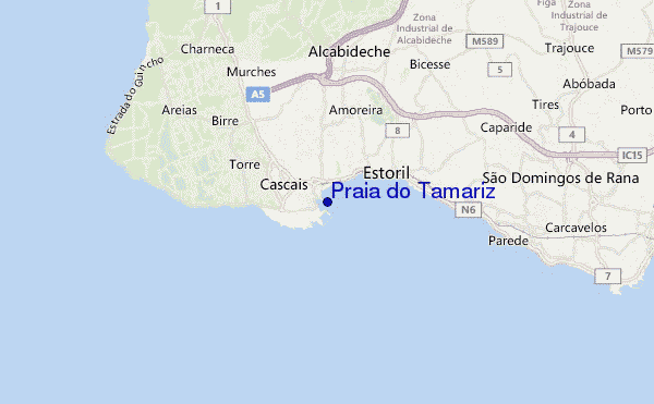 Praia do Tamariz location map