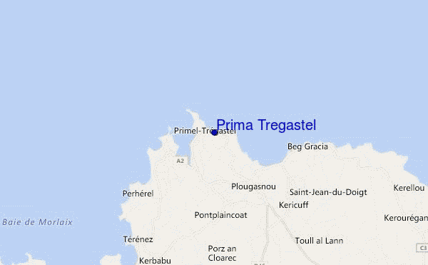 Prima Tregastel location map
