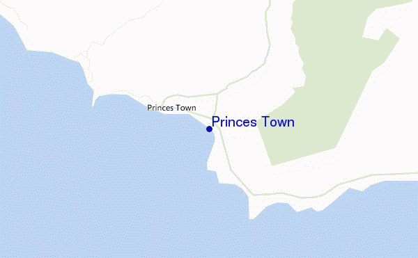 Princes Town location map