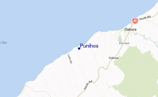 Punihos location map