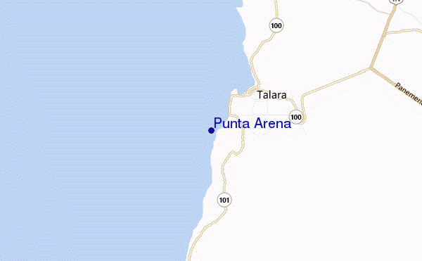 Punta Arena location map