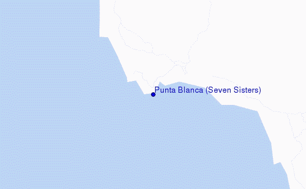 Punta Blanca (Seven Sisters) location map
