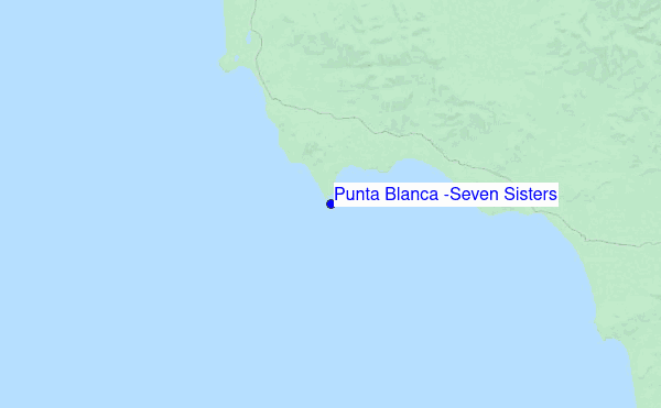 Punta Blanca (Seven Sisters) location map