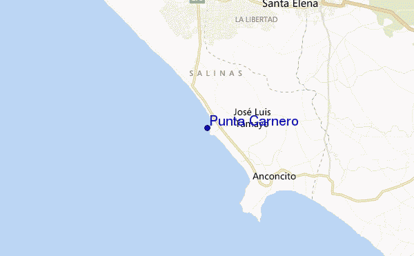 Punta Carnero location map