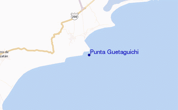 Punta Guetaguichi location map