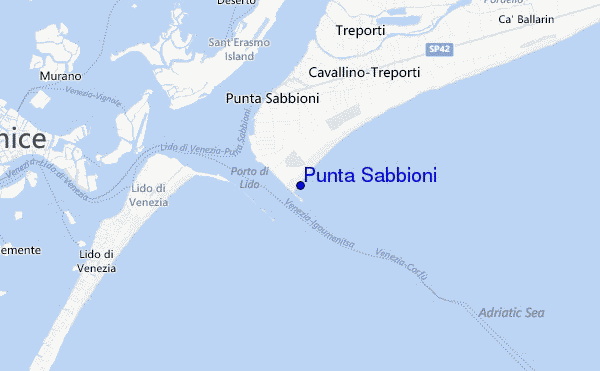 Punta Sabbioni location map