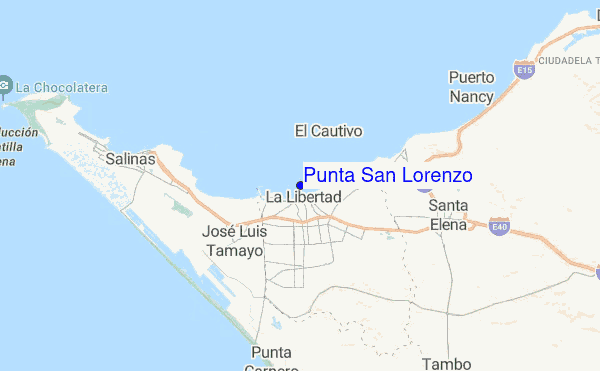 Punta San Lorenzo location map