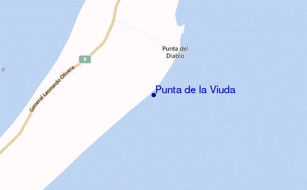 Punta de la Viuda location map