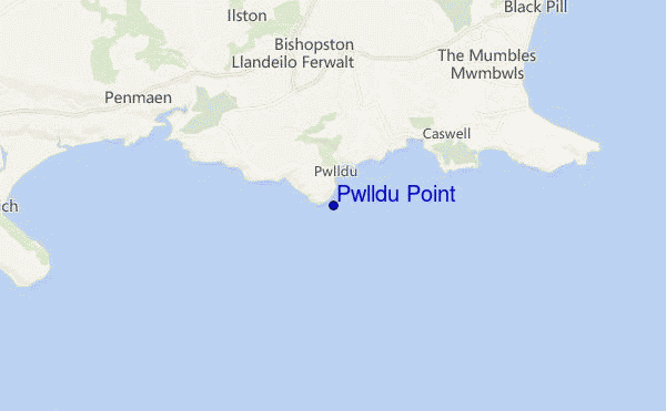 Pwlldu Point location map