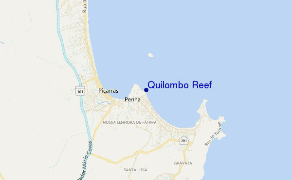 Quilombo Reef location map