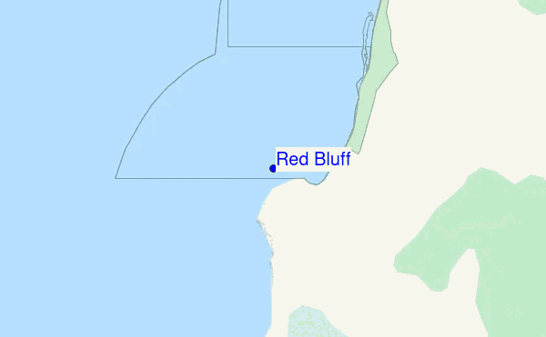 Red Bluff location map