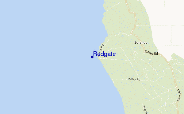 Redgate location map