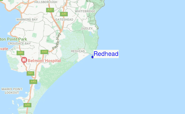 Redhead location map