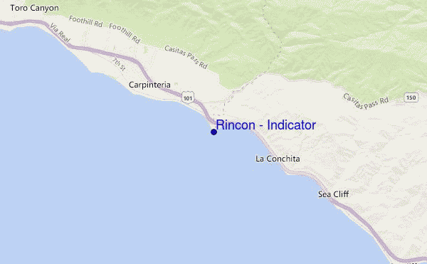 Rincon - Indicator location map
