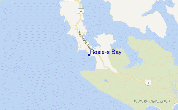 Rosie's Bay location map