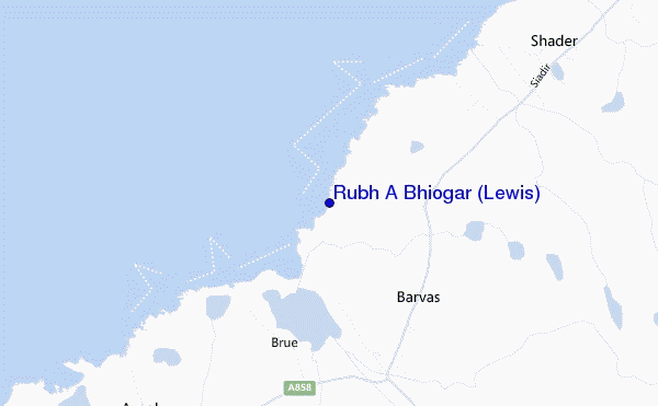 Rubh A Bhiogar (Lewis) location map