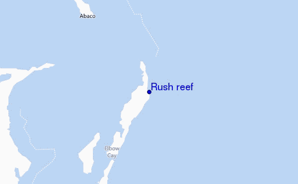 Rush reef location map