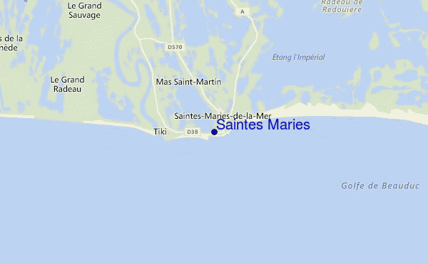 Saintes Maries location map